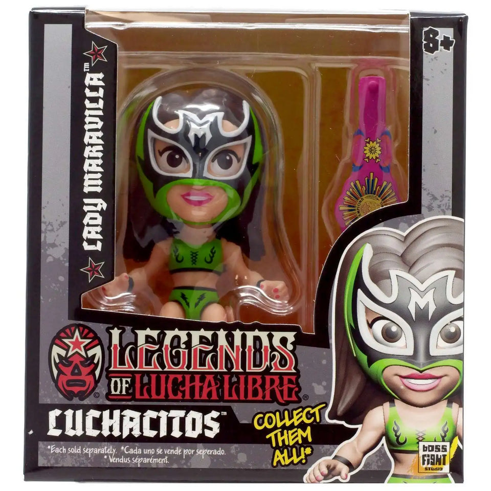 Boss Fight Legends Lucha Libre Mini Figures Sealed Case Assorted Styles 18 Units