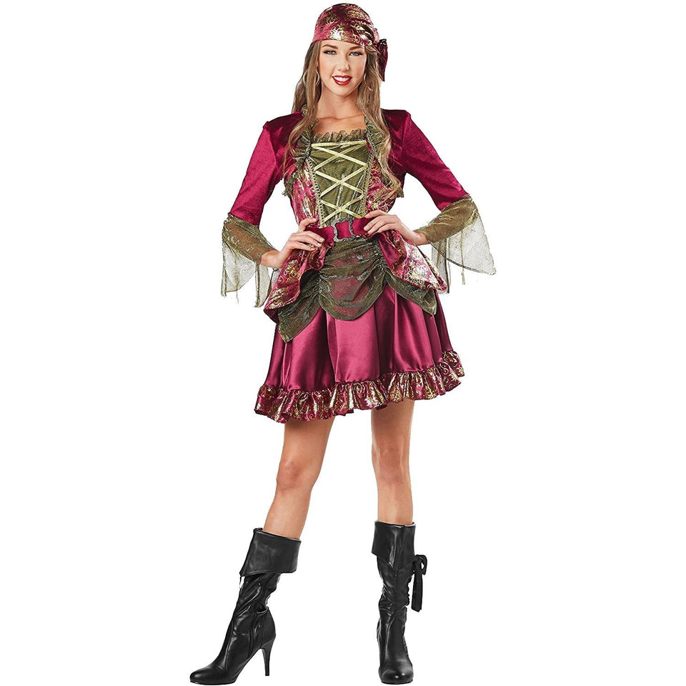 Ahoy Matey Sexy Sailor 3-Piece size XS 0/2 Costume Holographic Sequins Secret Wishes