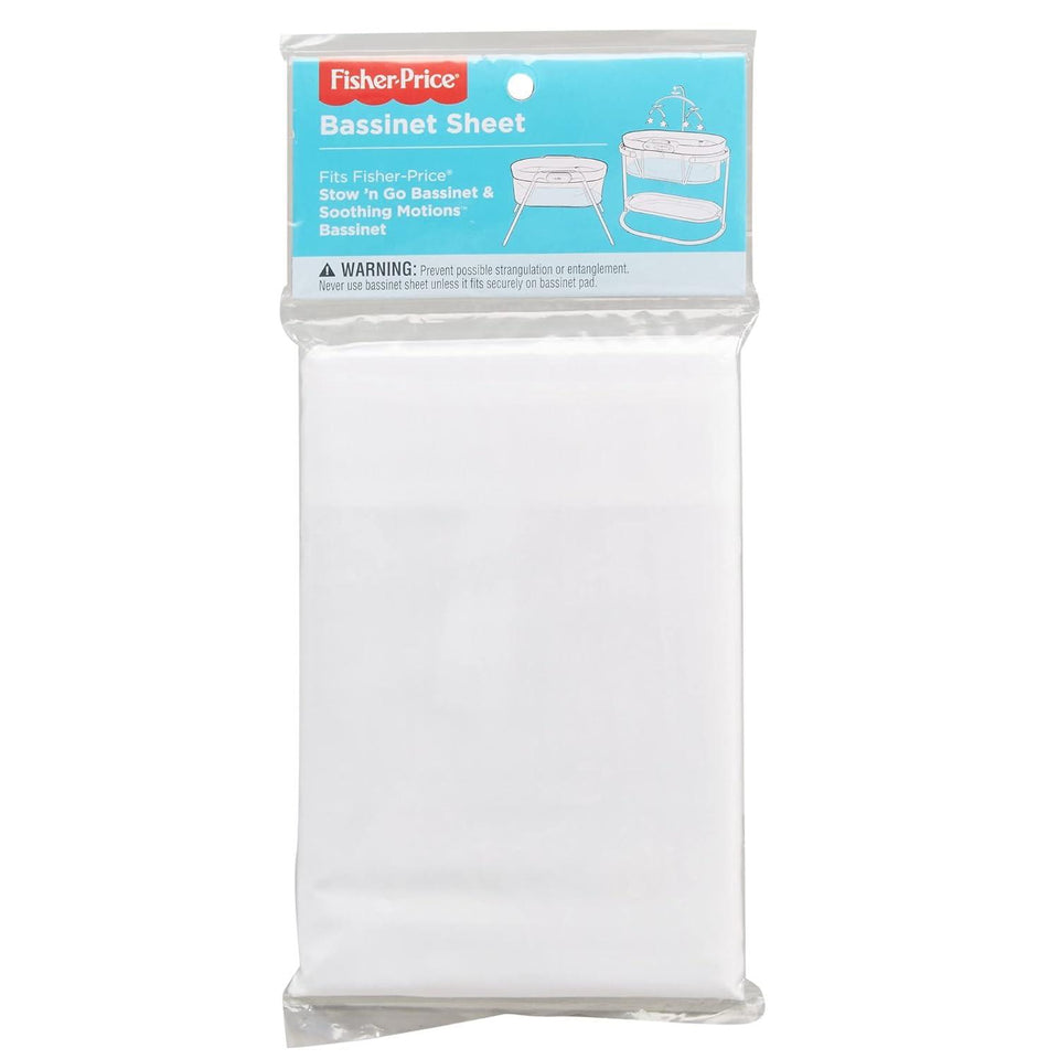Fisher-Price Baby Bassinet Sheet, Replacement Sheet for Cradle Mattress