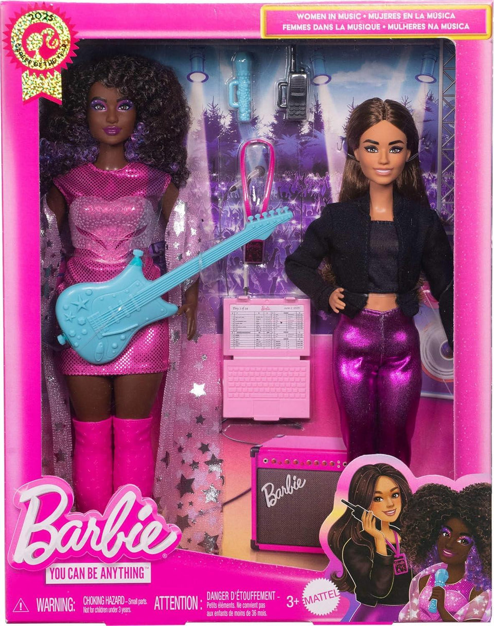 Barbie Careers Career of The Year 2 Dolls & Accessories with Music Star & Tour Manager in Removable Fashions