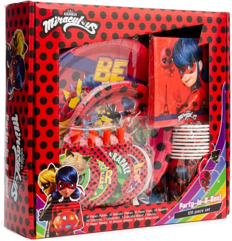 Miraculous Ladybug Party Balloon Set - 5 Count of 17 inch Foil Foil Balloons - Celebration, Birthday Party, Toddlers - Cat Noir - Party Supplies - Officially Licensed