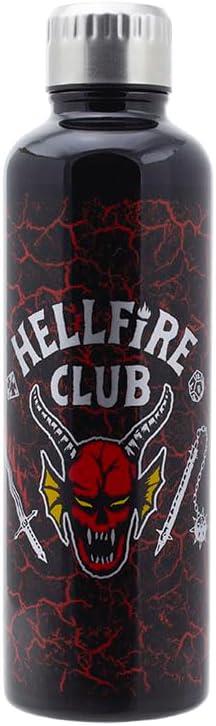 Stranger Things Hellfire Club Water Bottle - Officially Licensed Stainless Steel Drinkware for Stranger Things Fans, 500ml | Paladone