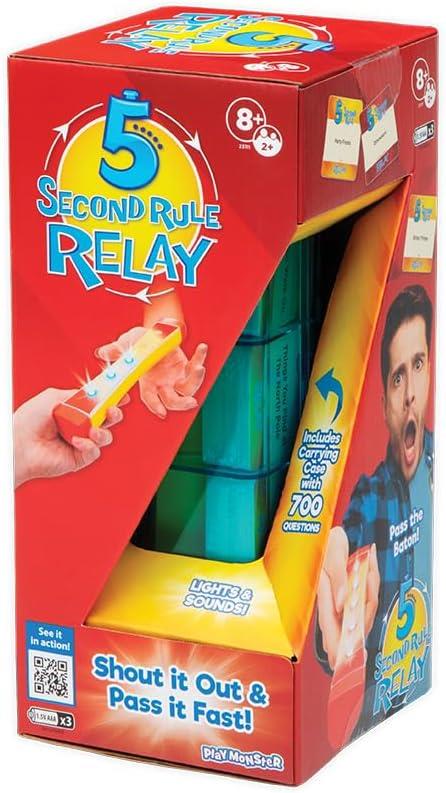 5 Second Rule Relay - Family Party Game - Electronic Relay Baton