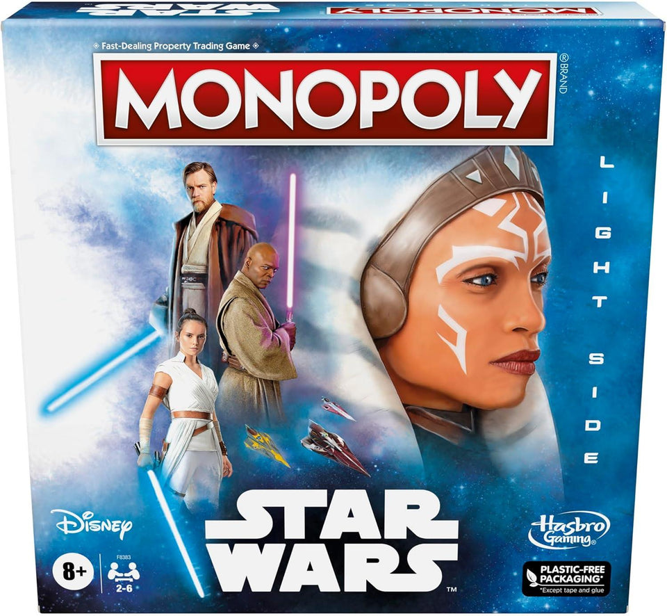 Monopoly Card Reverse Side Monopoly Hasbro Gaming Star Wars Light Side Edition Board Game ...