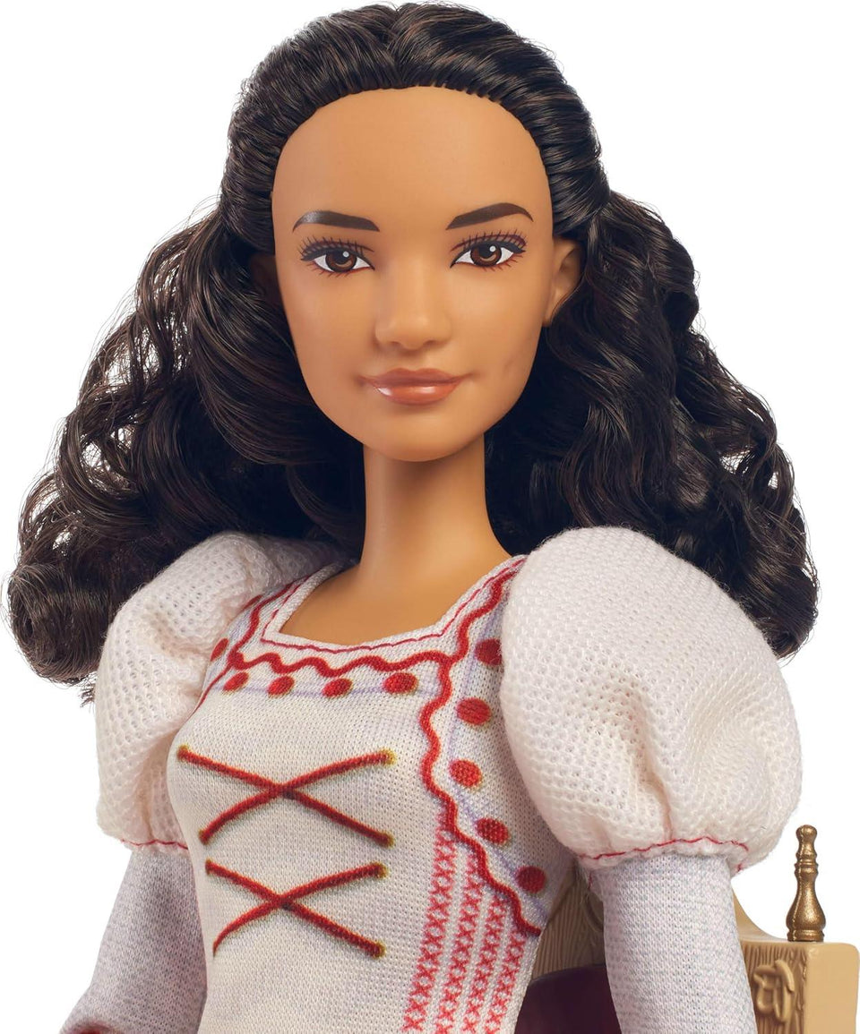Mattel Universal Wicked Nessarose Fashion Doll & Accessories, Including Wheelchair, with Brown Curly Hair, Poseable & Removable Ballroom Look | Wheelchair Included, Poseable, Removable Ballroom Look, Accessories Included