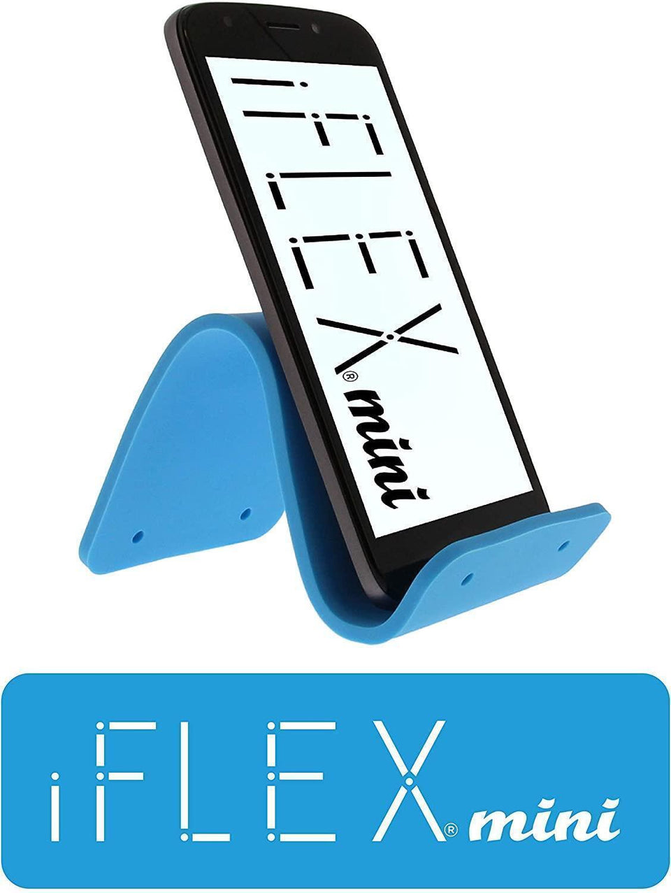 iFLEX Mini Flexible Cell Phone Holder Sky Blue 2pk Universal Hands-Free