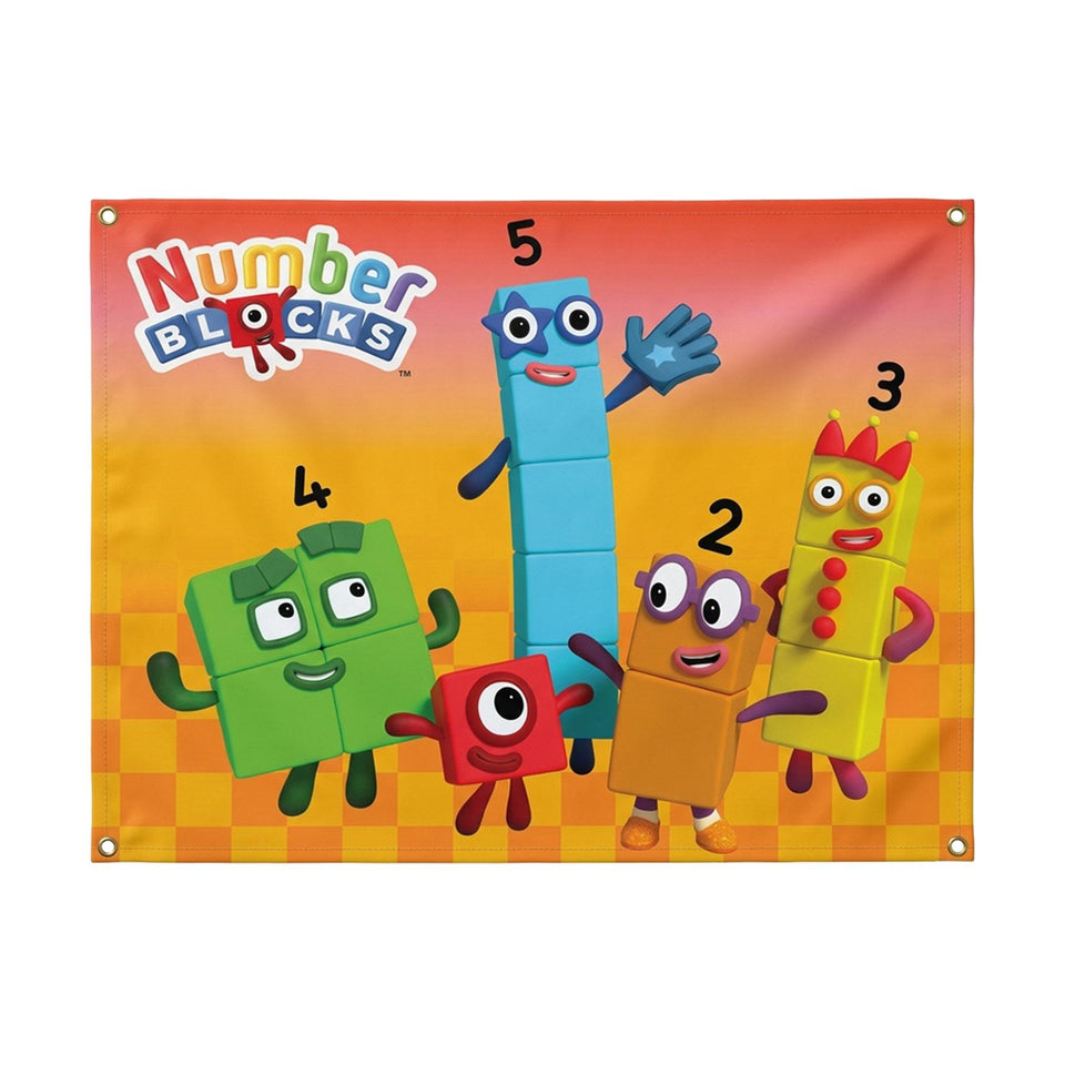 Mighty Mojo Numberblocks 5 Foot Poster, Educational Classroom & Bedroom Wall Decor for Kids, Colorful Learning Poster