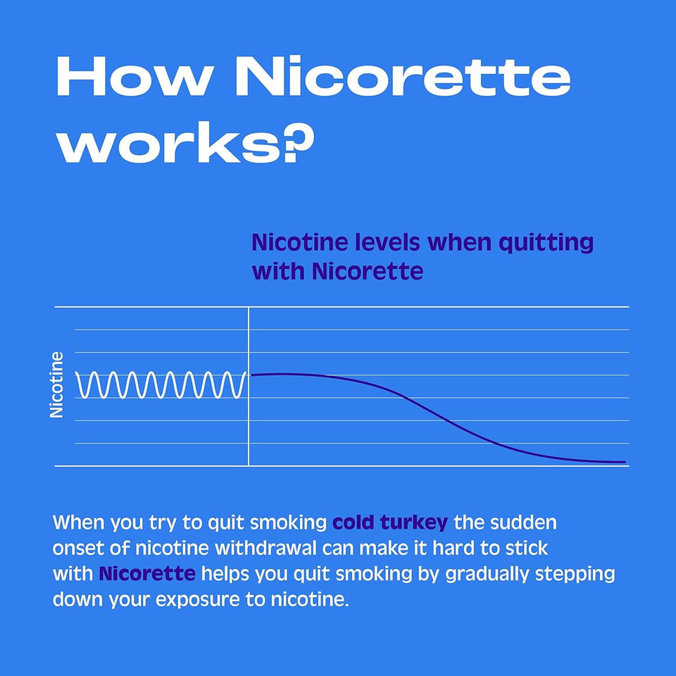 Nicorette Nicotine Gum White Ice Mint 2mg 160ct