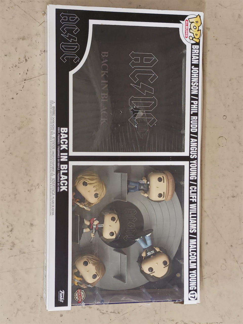 Funko AC/DC Back in Black Album Detached Figures Damaged Packaging