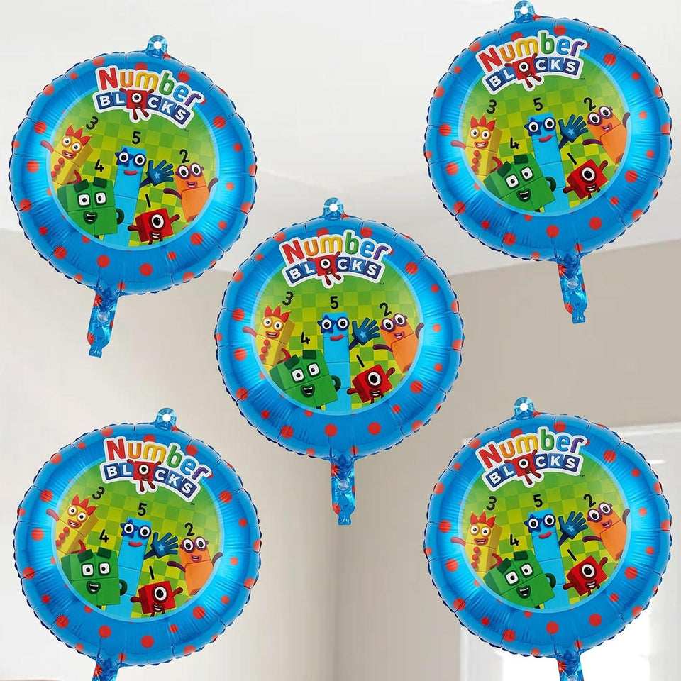 Numberblocks Deluxe Party Supplies Kit, 79 Piece Birthday Party Set for 10 Guests with Plates, Cups, Napkins, Decorations and Table Cover