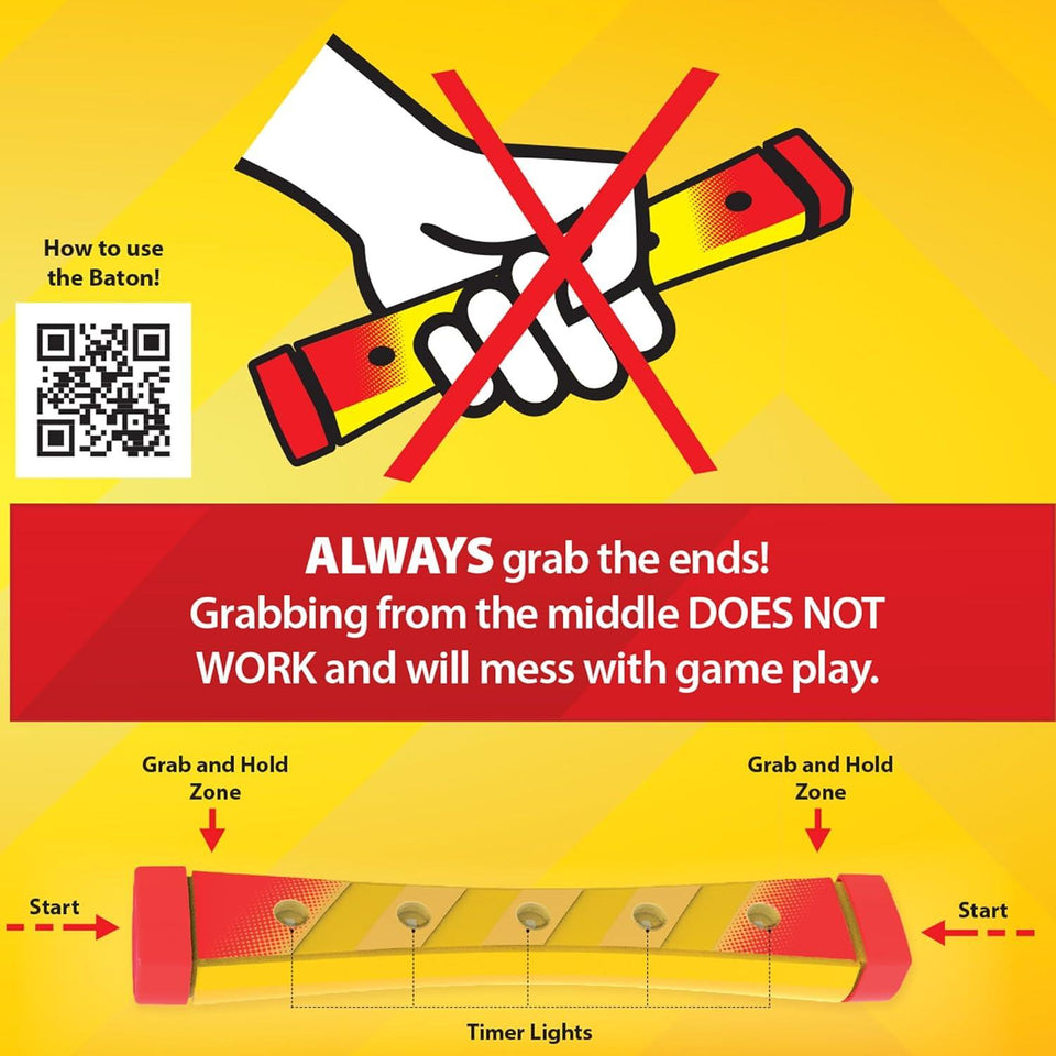 5 Second Rule Relay - Family Party Game - Electronic Relay Baton