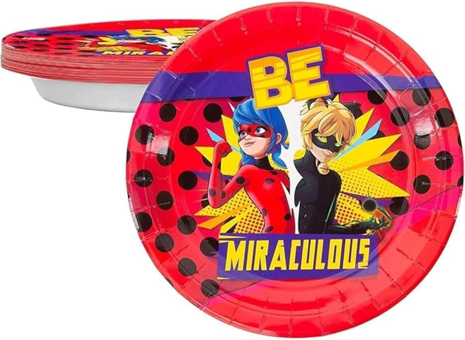 Miraculous Ladybug Paper Plates Set (100)