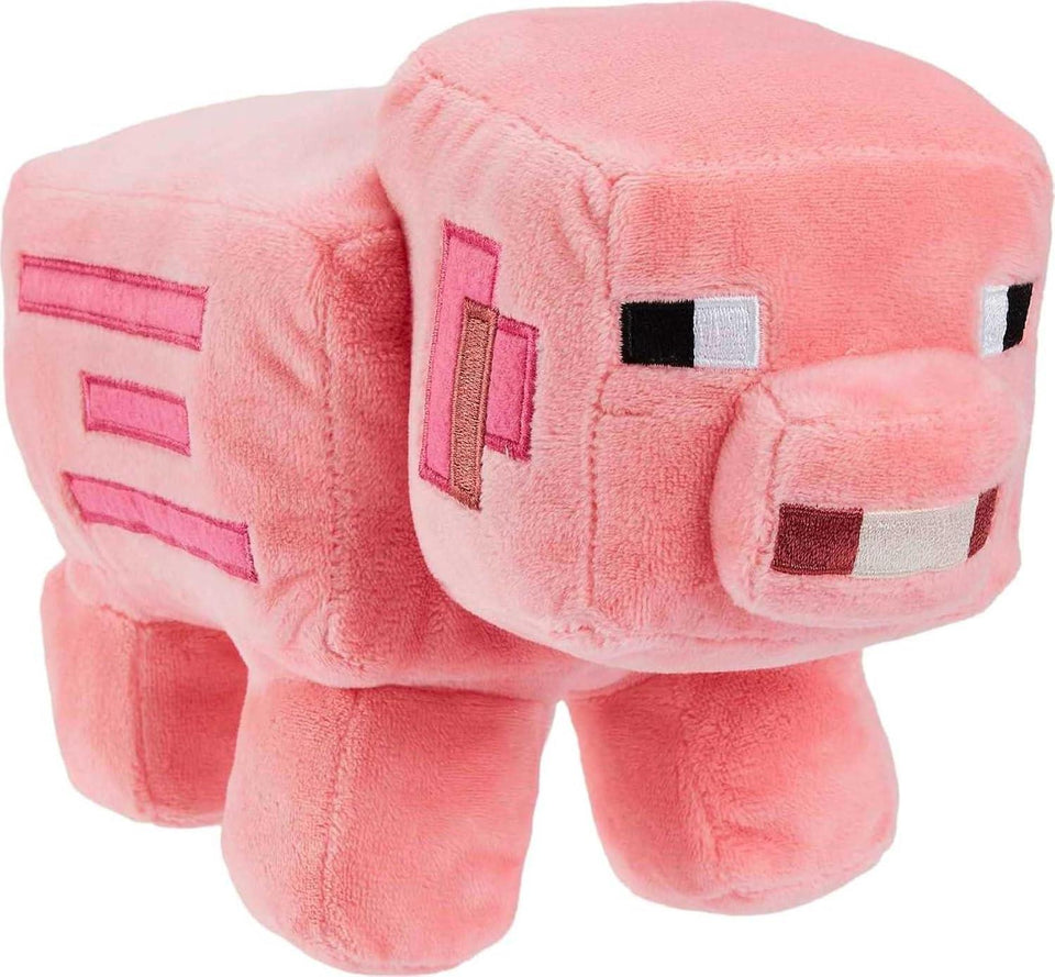 Mattel Minecraft Pink Pig Plush Character Doll