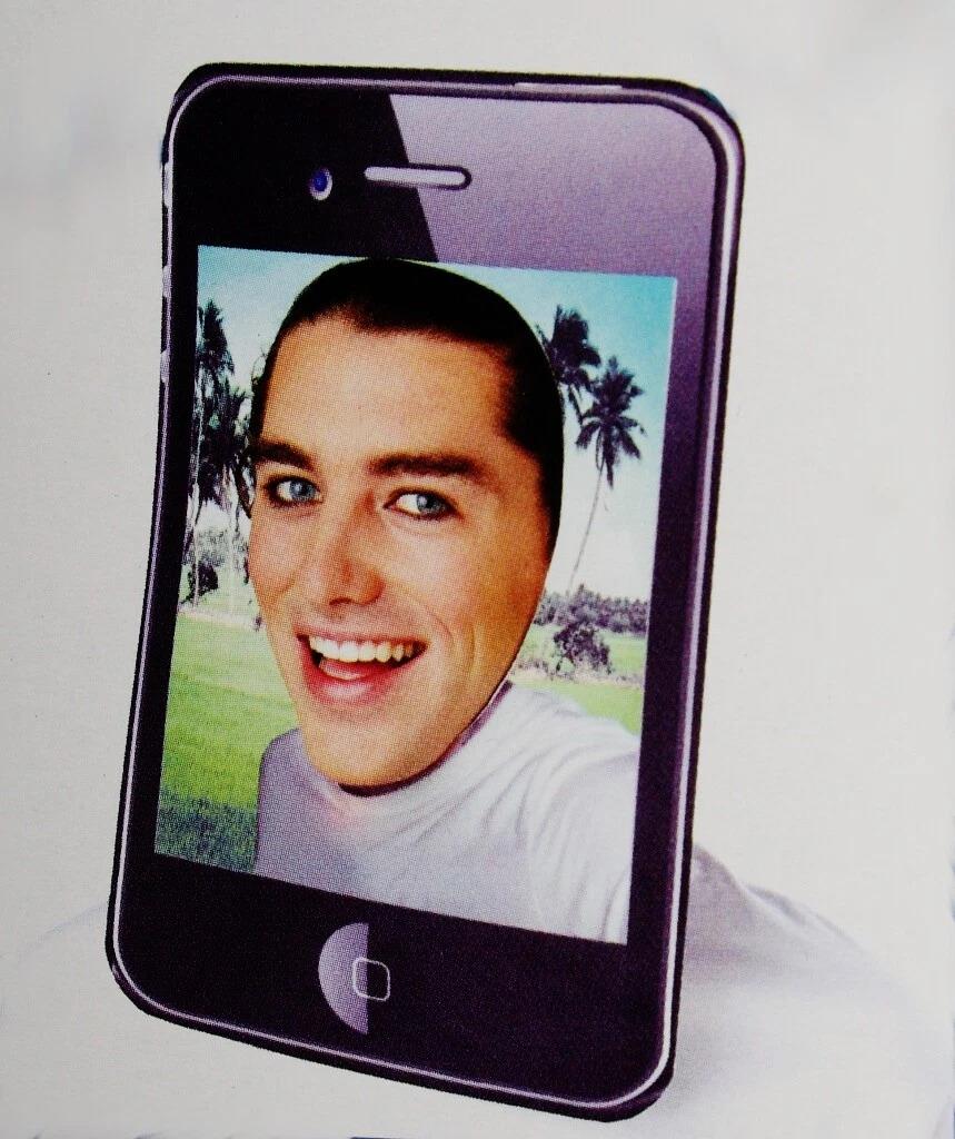 Selfie Cellphone Mask Adult One Size Costume