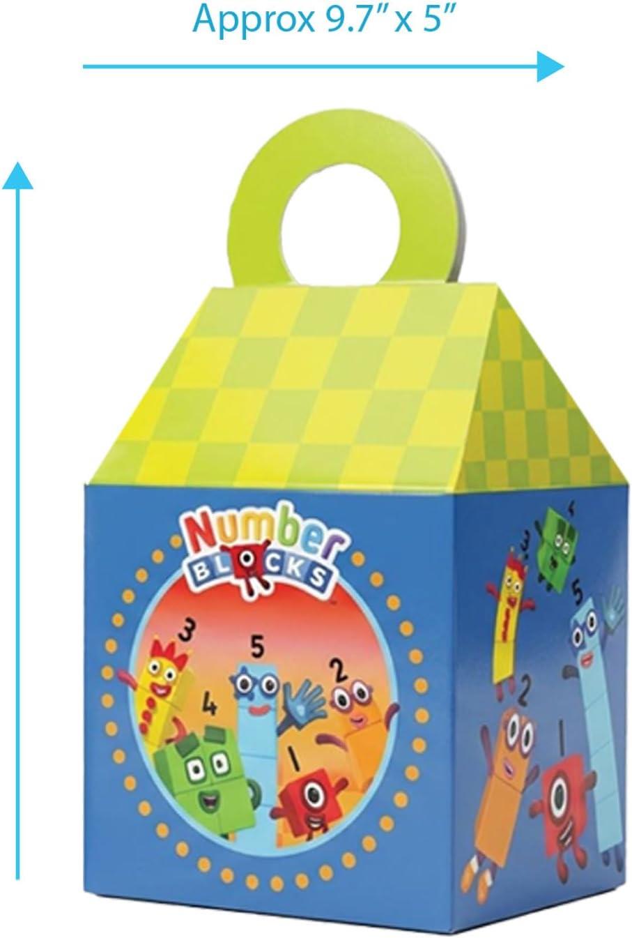 Mighty Mojo Numberblocks Treat Boxes, Party Favor Boxes for Candy, Toys, Snacks, Gifts, and Birthday Party Favors