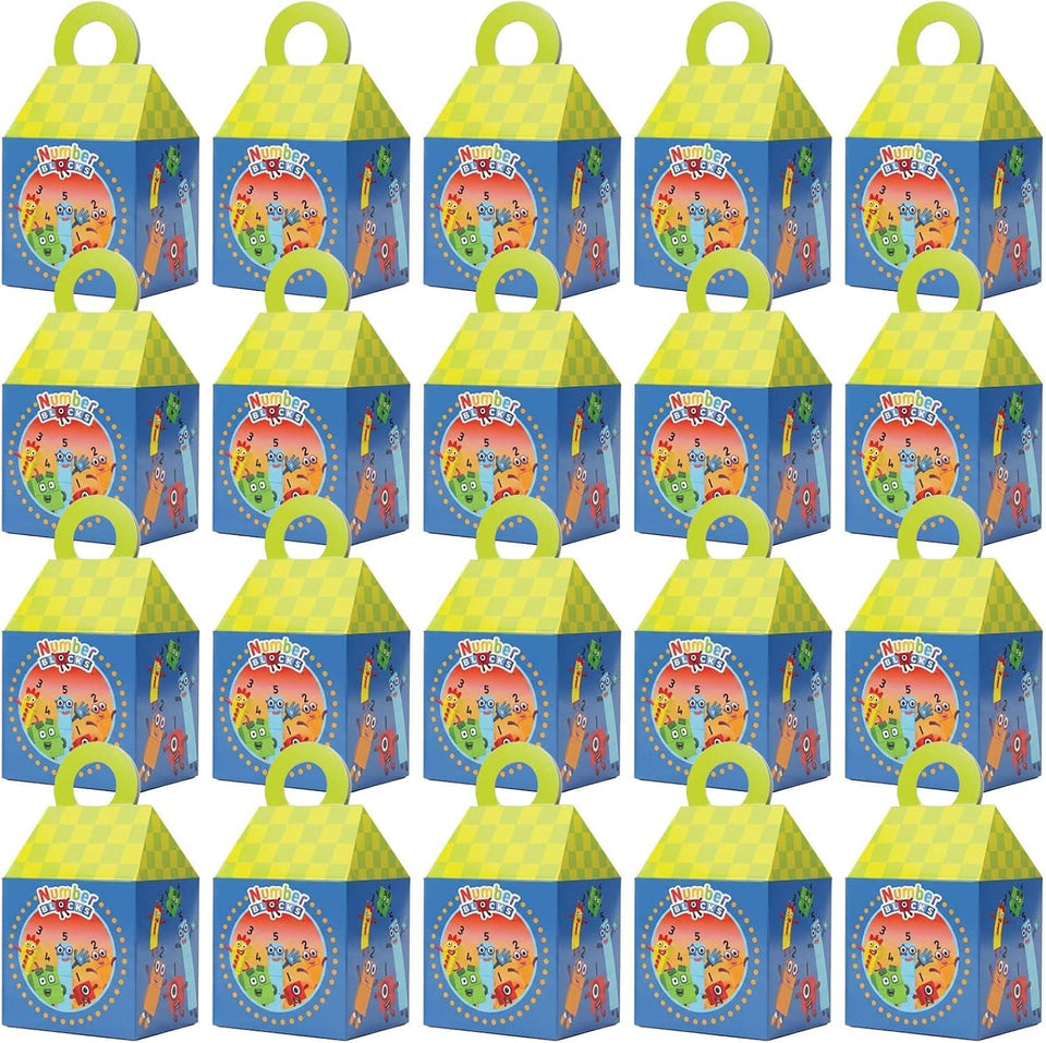 Mighty Mojo Numberblocks Treat Boxes, Party Favor Boxes for Candy, Toys, Snacks, Gifts, and Birthday Party Favors