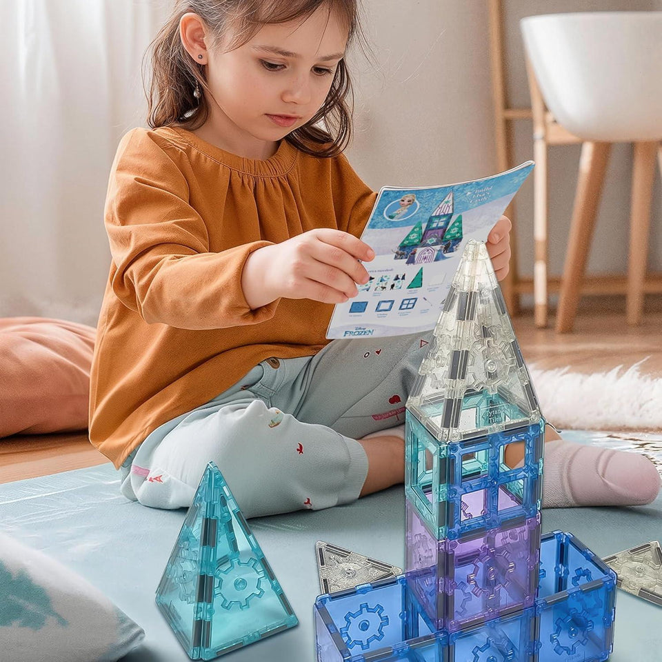 Tytan Toys Frozen Magnetic Tiles Castle 68pc – Brown Box, No Original Box