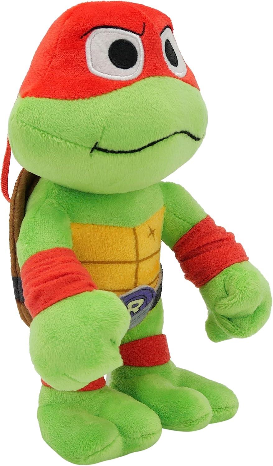 TMNT Mutant Mayhem Raphael Plush Toy 8" Red Mask Ninja Turtles Doll