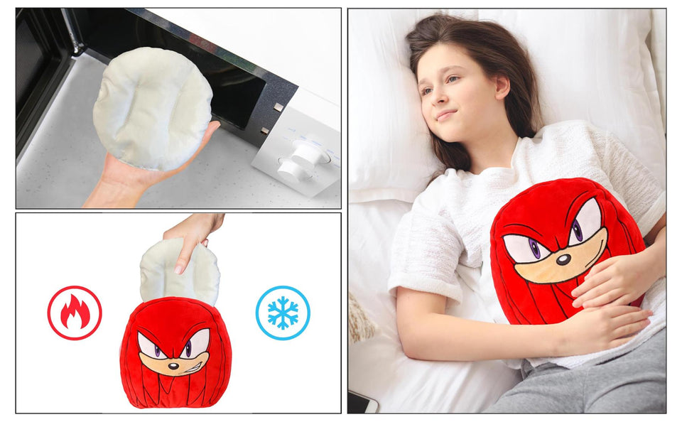 Sonic The Hedgehog Plush Pillow Mighty Mojo Knuckles Pouch Pal Microwavable Toy