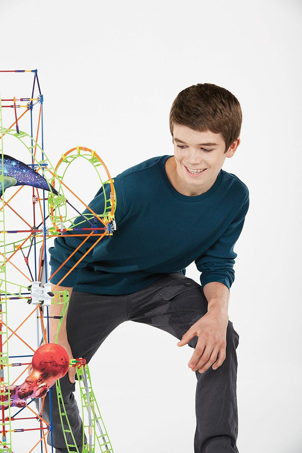 K'NEX Thrill Rides Lunar Launch Roller Coaster Building Set