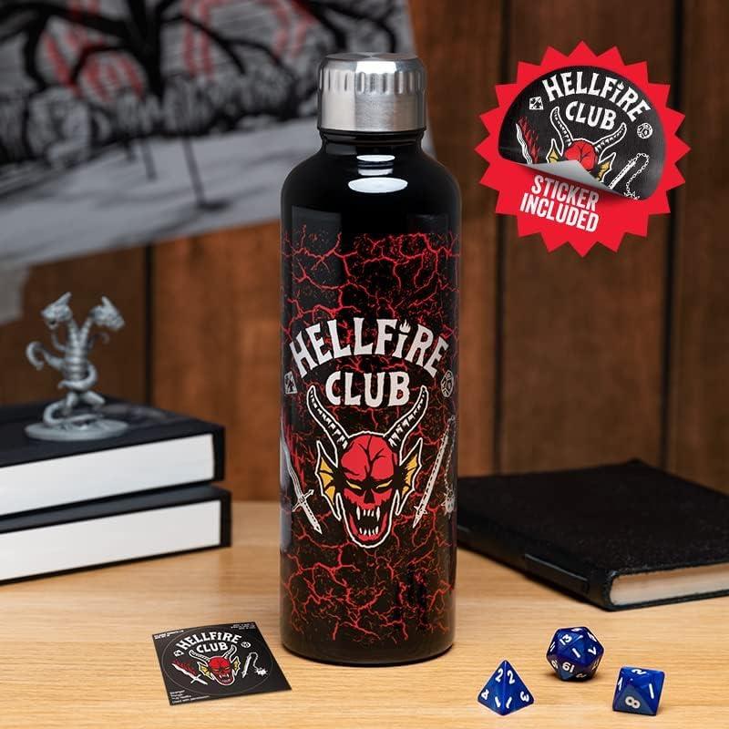 Stranger Things Hellfire Club Water Bottle - Officially Licensed Stainless Steel Drinkware for Stranger Things Fans, 500ml | Paladone