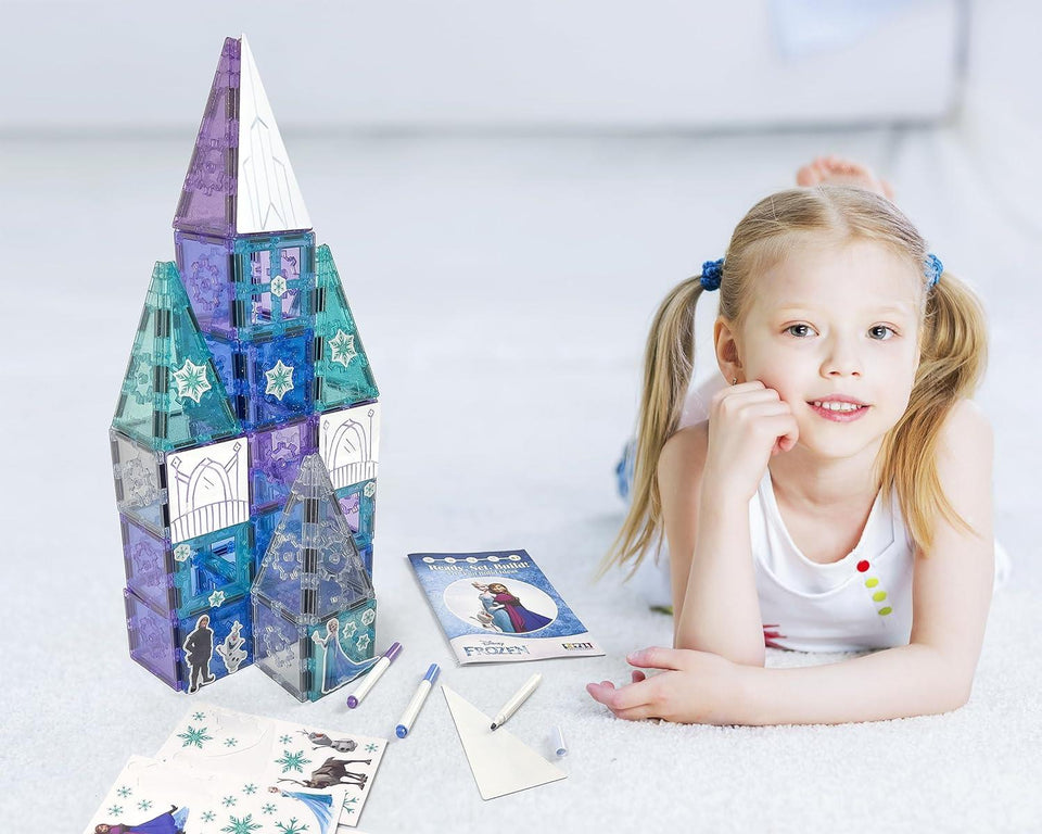 Tytan Toys Frozen Magnetic Tiles Castle 68pc – Brown Box, No Original Box