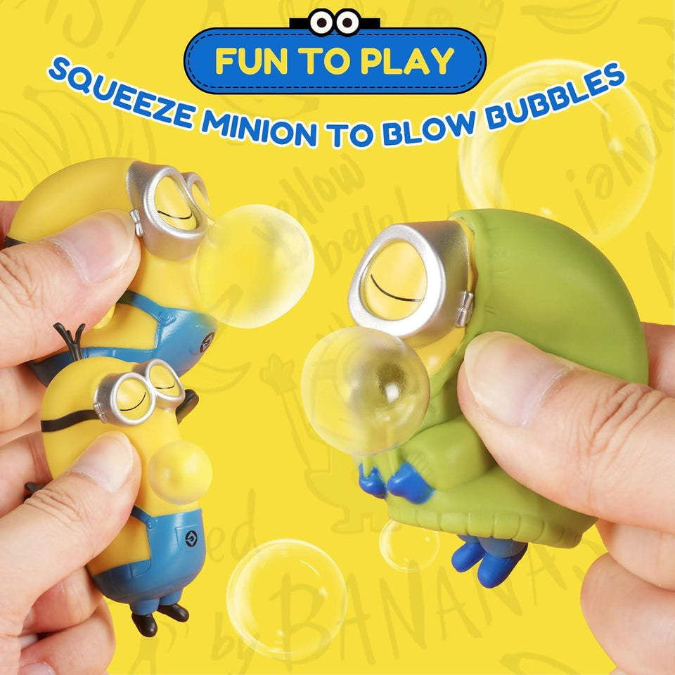 Minions Blind Box Figures, Banana Rocking Sleeping Bag, Keychain Stress Relief, Squishy Stress Toys for All Ages, 1 Pack