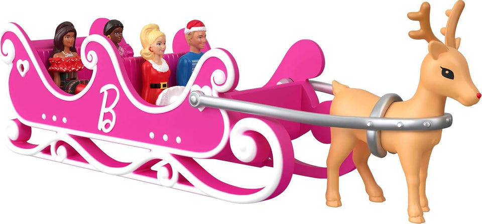 Barbie Mini Land Collectible Advent Calendar with 1.5-Inch Dolls & 24 Days of Surprises, Winter Village Play Areas for Storytelling Fun