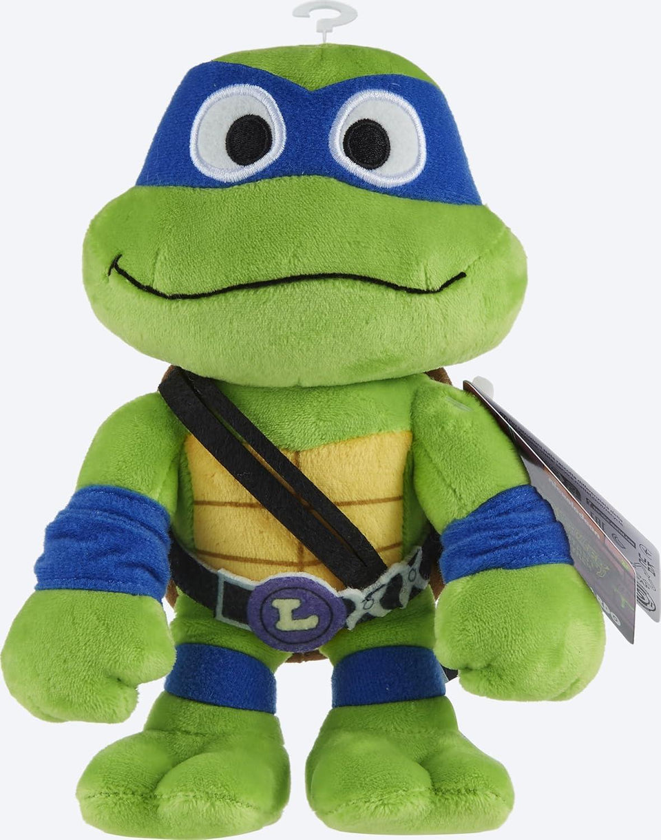 TMNT Mutant Mayhem Leonardo Plush Toy 8" Blue Mask Ninja Turtles Doll