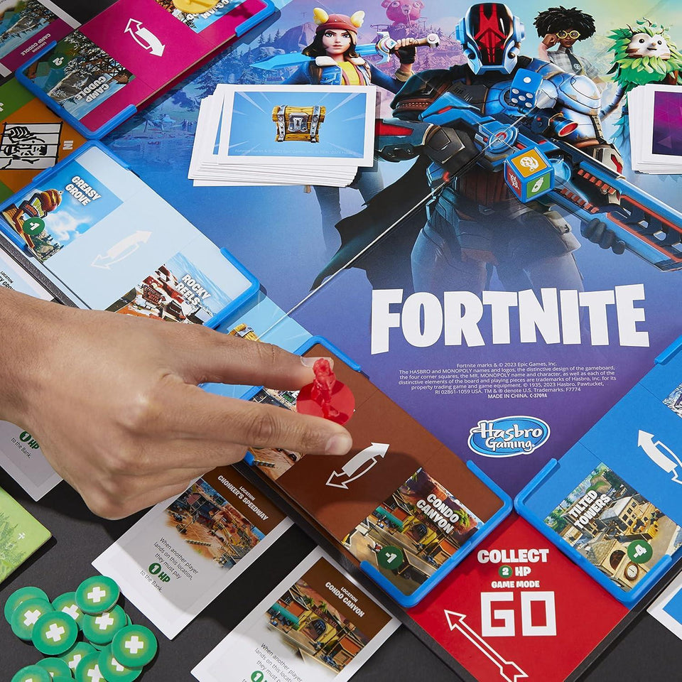 Monopoly Flip Edition: Fortnite Board Game, Monopoly Game Inspired by Fortnite, Ages 13+