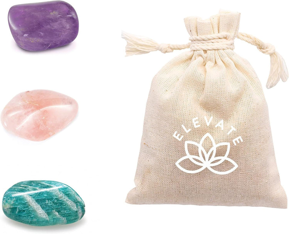 Hinkler Elevate - The Power of Crystals Kit - Spirituality for Adults - Crystals Included - Rose Quartz - Amazonite - Amethyst - Mental Health and Self Care Essentials - Adult Hobbies