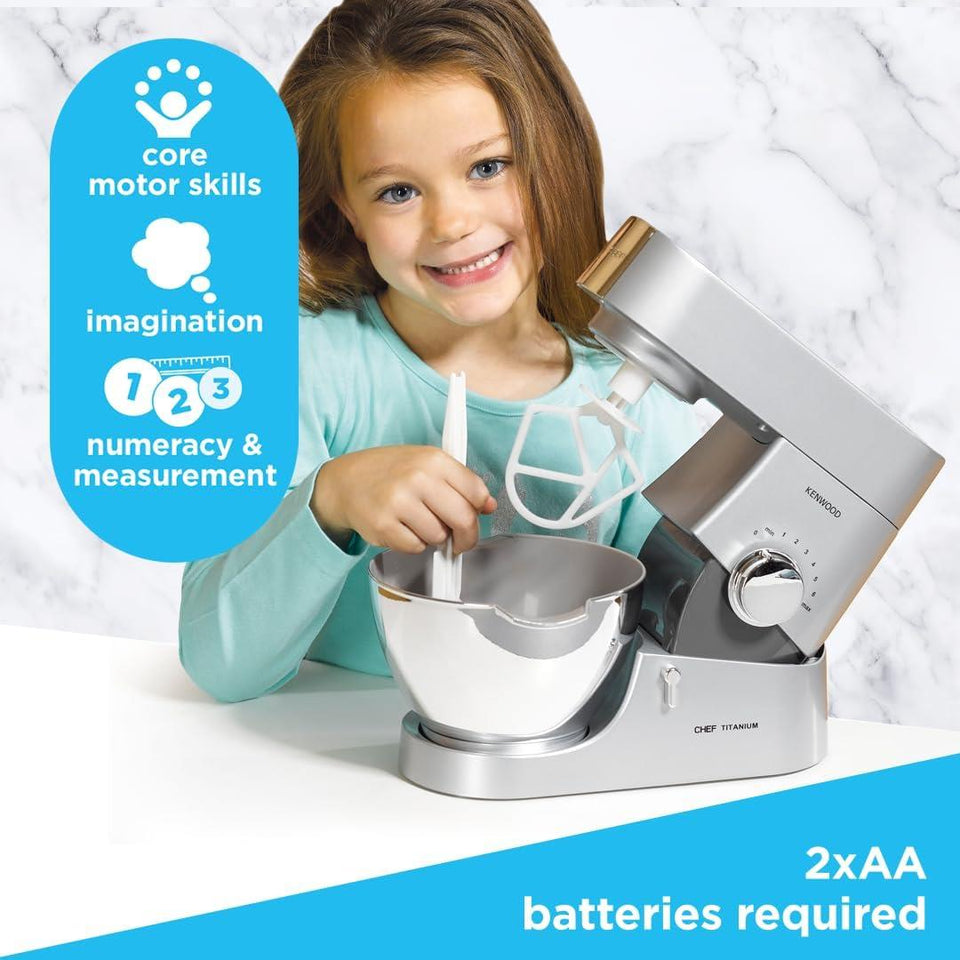 Casdon Kenwood Mixer | Toy Food Mixer for Children Aged 3+ | Perfect for Budding Bakers Who Enjoy Mixing Real Food