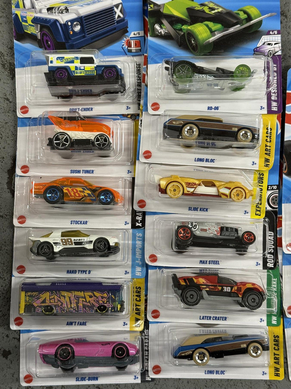 Hot Wheels 15 Car Lot - Assorted Set - Brand New Sealed - Some Bent Packaging