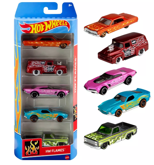 Hot Wheels Diecast Cars - 5pk (Colors May Vary)