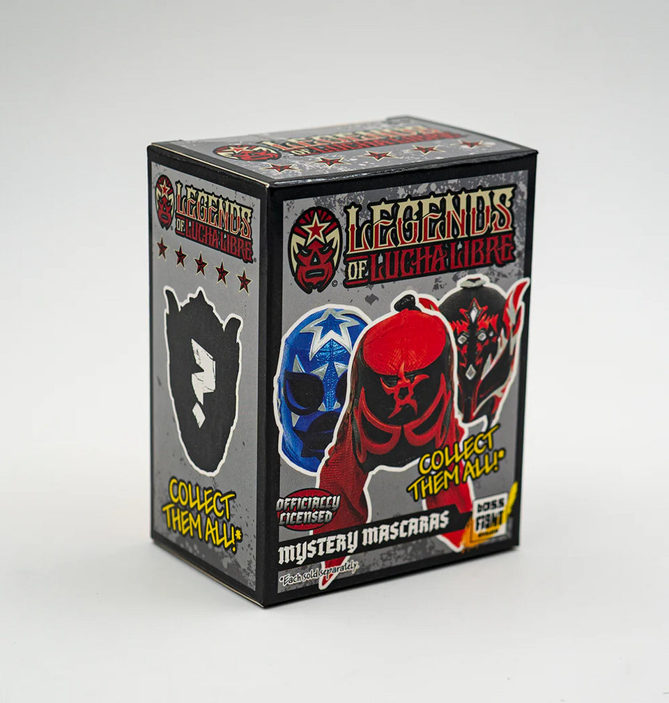 Boss Fight Lucha Libre Mystery Mascaras – Sealed Case – Assorted Styles 18 Units
