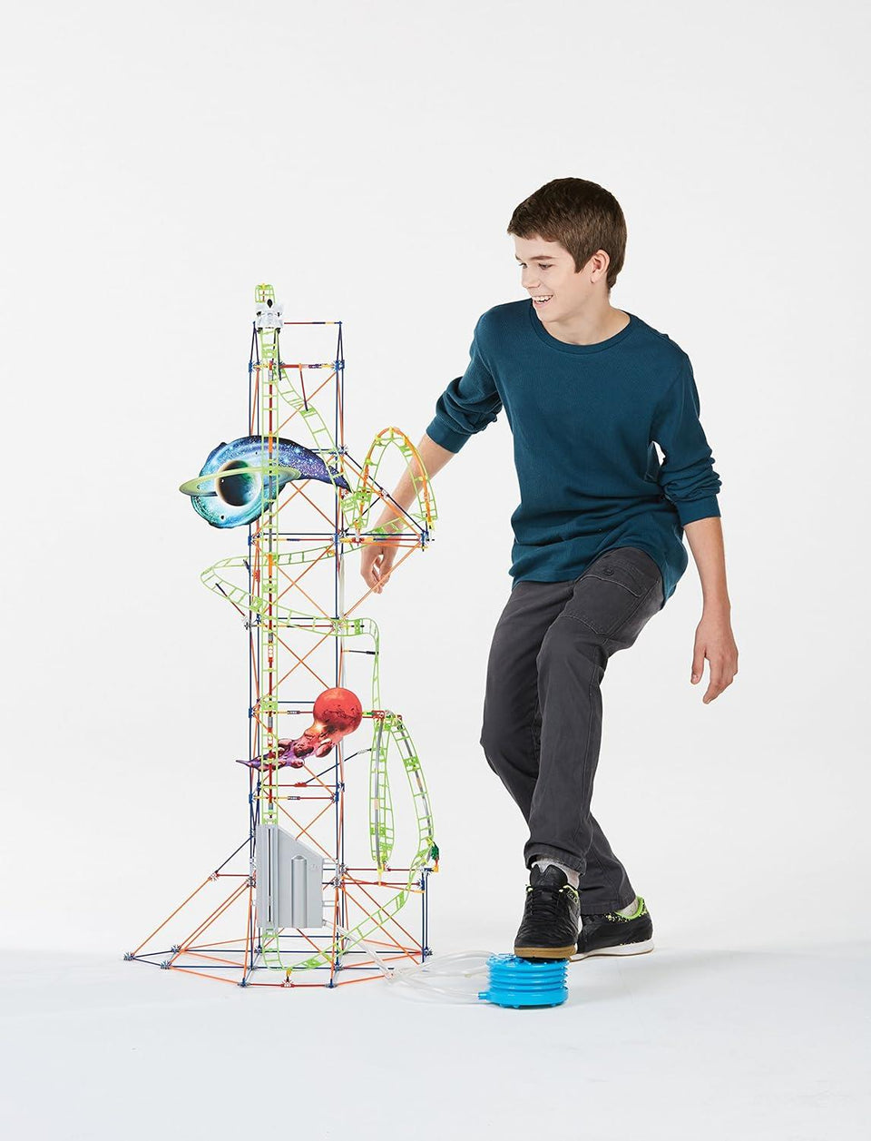 K'NEX Thrill Rides Lunar Launch Roller Coaster Building Set
