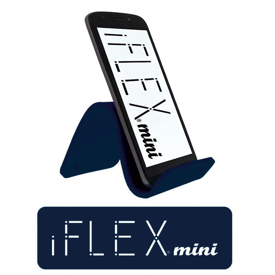 iFLEX Mini Silicone Cell Phone Holder Dark Blue Universal Non-Slip
