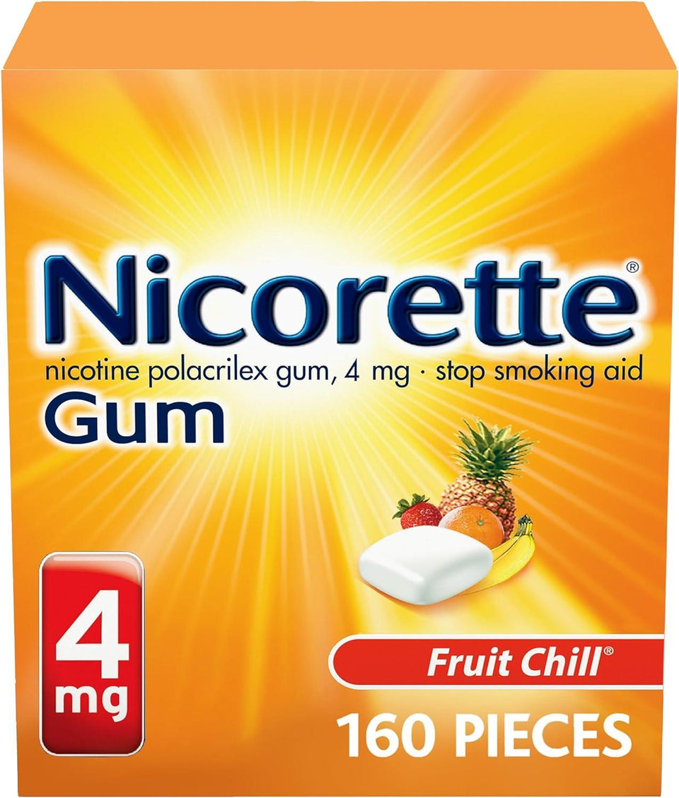 Nicorette Nicotine Gum Fruit Chill 4mg 160ct
