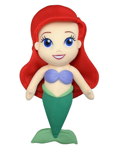 Wahu Aqua Pals Disney Classic Ariel Plush Water Toy for Kids Ages 2+, Fast-Drying Waterproof Plush Doll Toy for Pool and Bathtub, Large, Red/Green, 26"