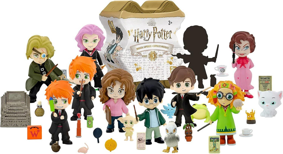 YuMe Harry Potter Magical Capsule Toys – Series 3 Collectible Mystery Figures (2-Pack) – Official Wizarding World Gifts for Kids, Boys, Girls, Adults & Collectors – Easter Basket Idea
