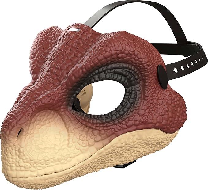 Mattel Jurassic World Rebirth Dinosaur Mask, Role-Play Head Wear, Openable Jaw, Realistic Texture and Color, Adjustable Strap
