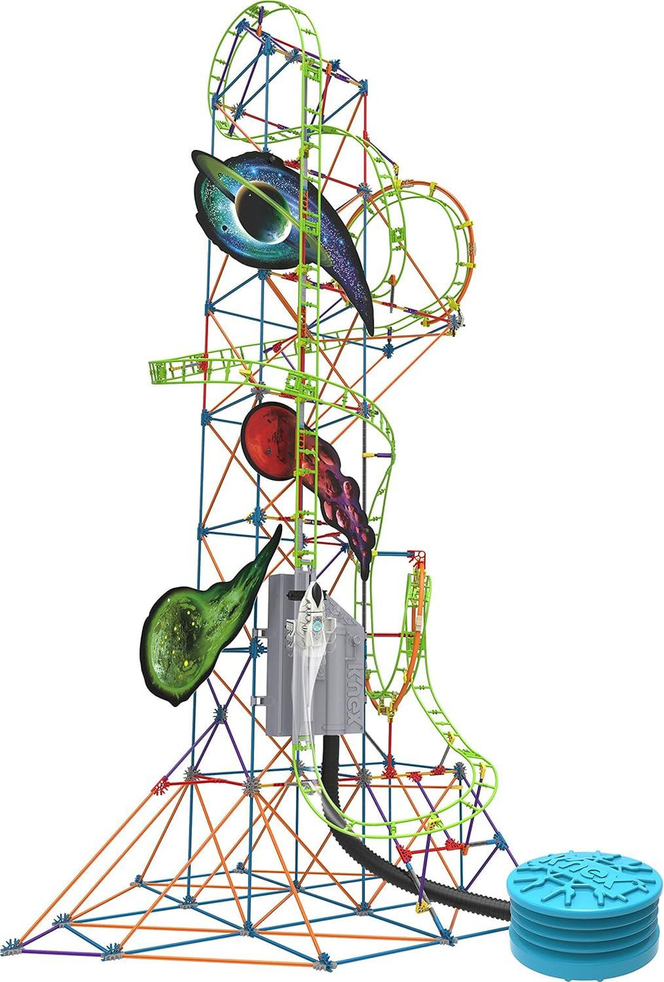 K'NEX Thrill Rides Lunar Launch Roller Coaster Building Set