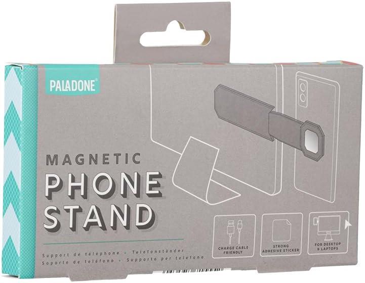 Paladone Magnetic Phone Stand - Side Mount Phone Holder & Screen Extender for Desktop Computer Monitor or Laptop - Practical Tech Desk Accessory