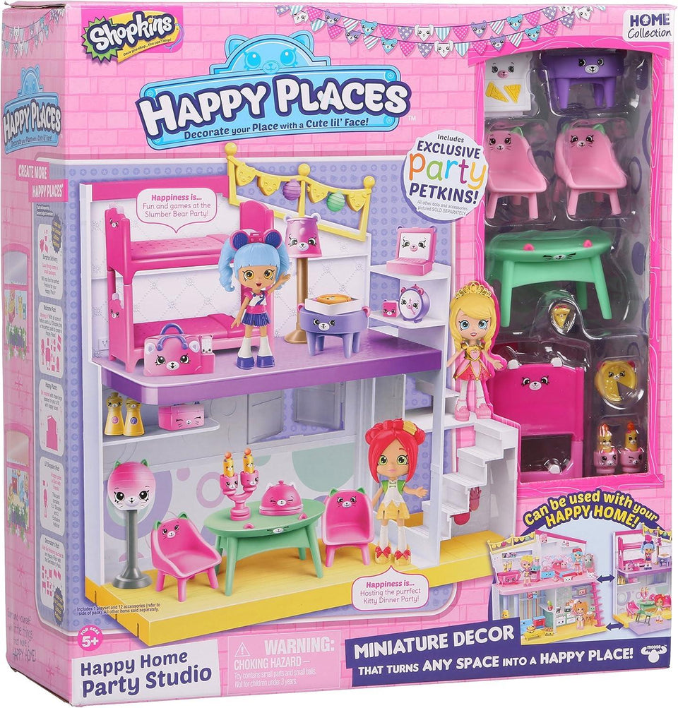 Moose Toys Shopkins Happy Home Party Studio Playset