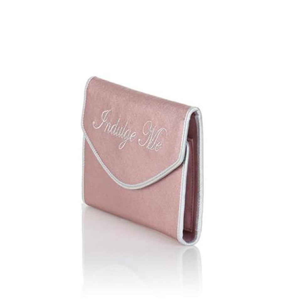 Disney Cinderella Artist Indulge Me Clutch Jewelry Bag Metallic Pink