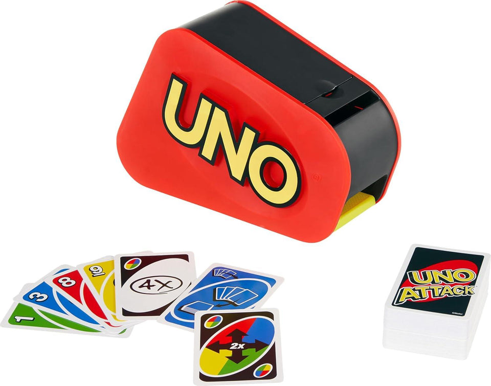 UNO Attack Card Game, Gifts for Kids and Family Night, Card Launcher