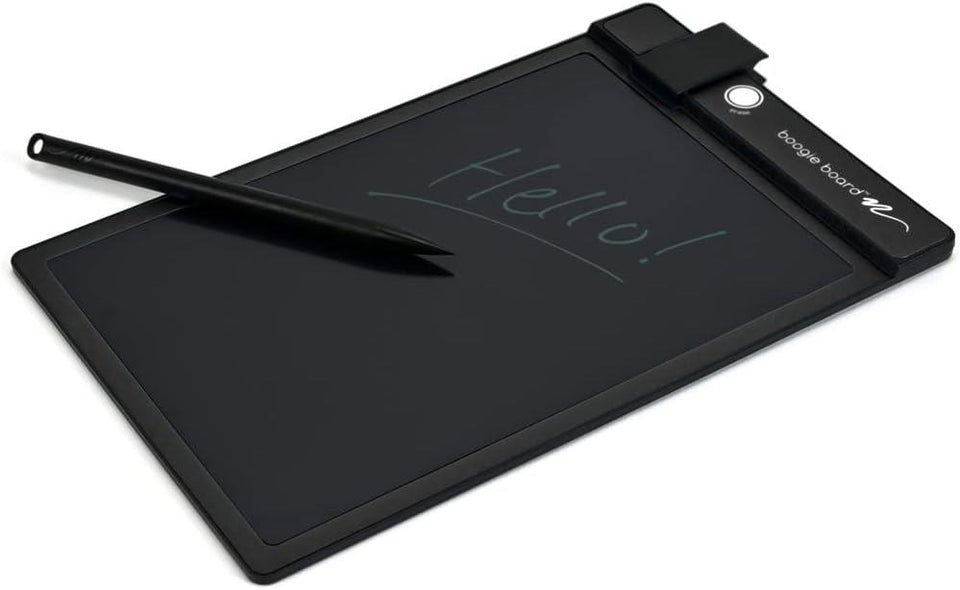 Boogie Board Basics Reusable Writing Pad - Digital Drawing Tablet, LCD Writing Pad with Instant Erase, Includes Stylus Pen (BLACK)
