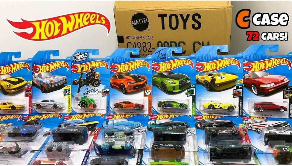 Hot Wheels Assortment - Full Case Pack of 72 Cars