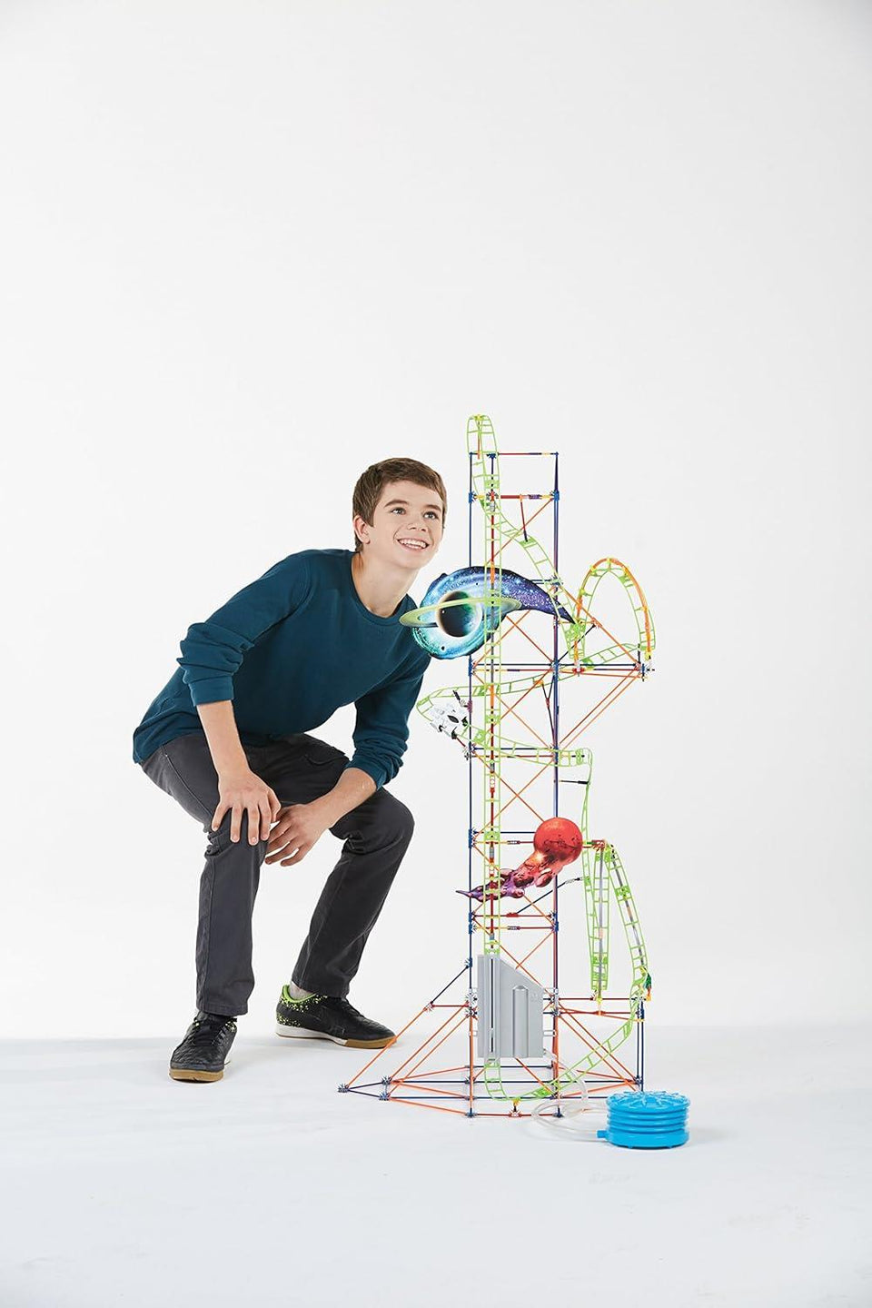 K'NEX Thrill Rides Lunar Launch Roller Coaster Building Set