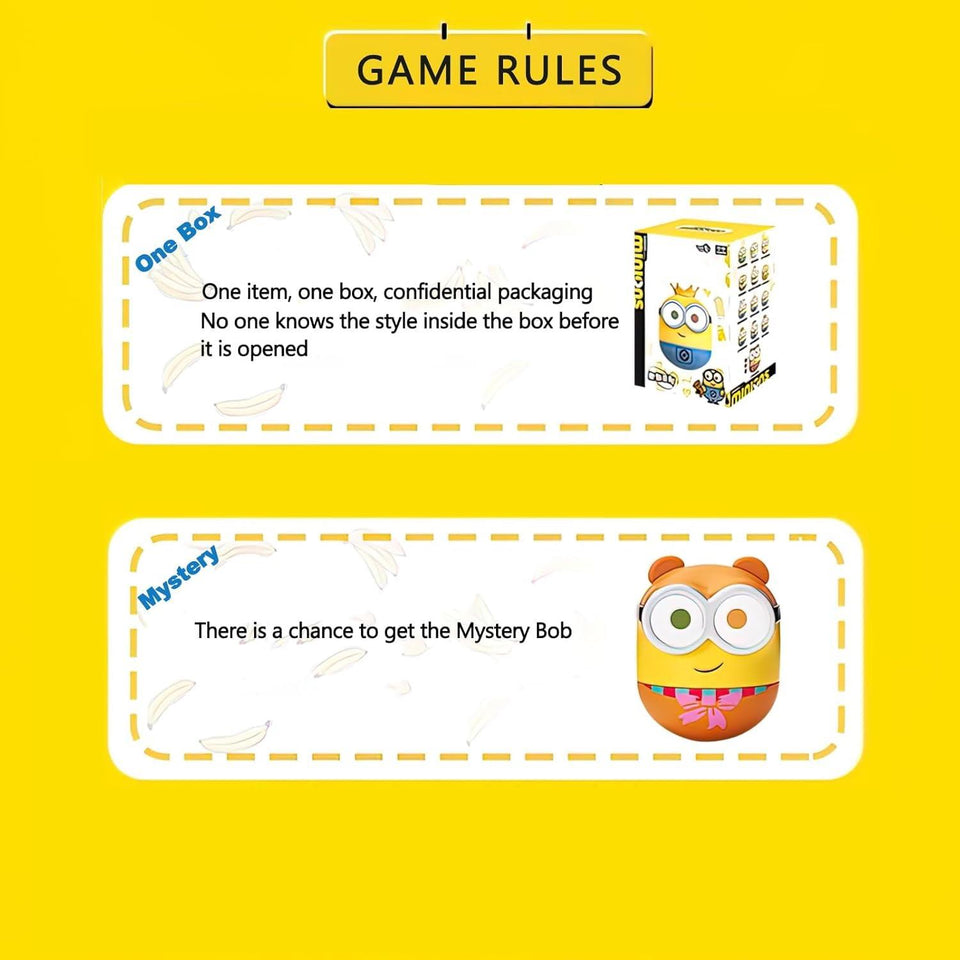 Minions Musical Wobbler Tumbler Toy Blind Box Action Figure for Kids – 1pk